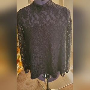 Abercrombie & Fitch Black Lace Top